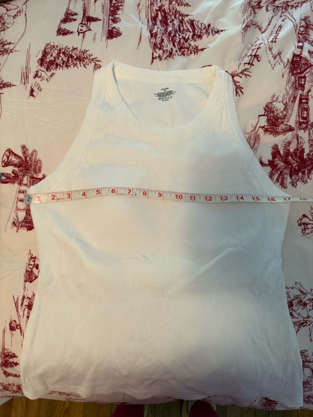 Two Classic Ribbed Tank Tops with Built In Bra - Black & White, XXL - Picture 5 of 12